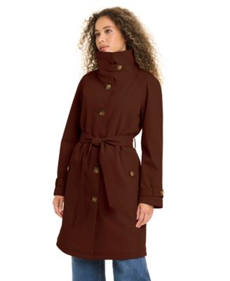 Women's Funnel Neck Trench Coat