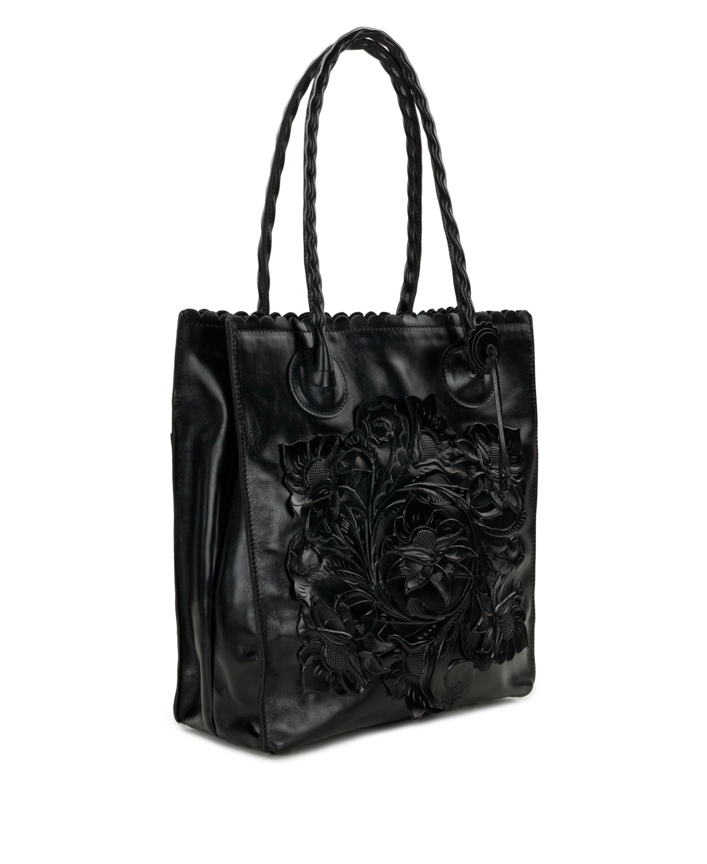 Женская сумка Patricia Nash Cavo Mini Tooled Leather Applique, цвет: Чёрный — фото 3