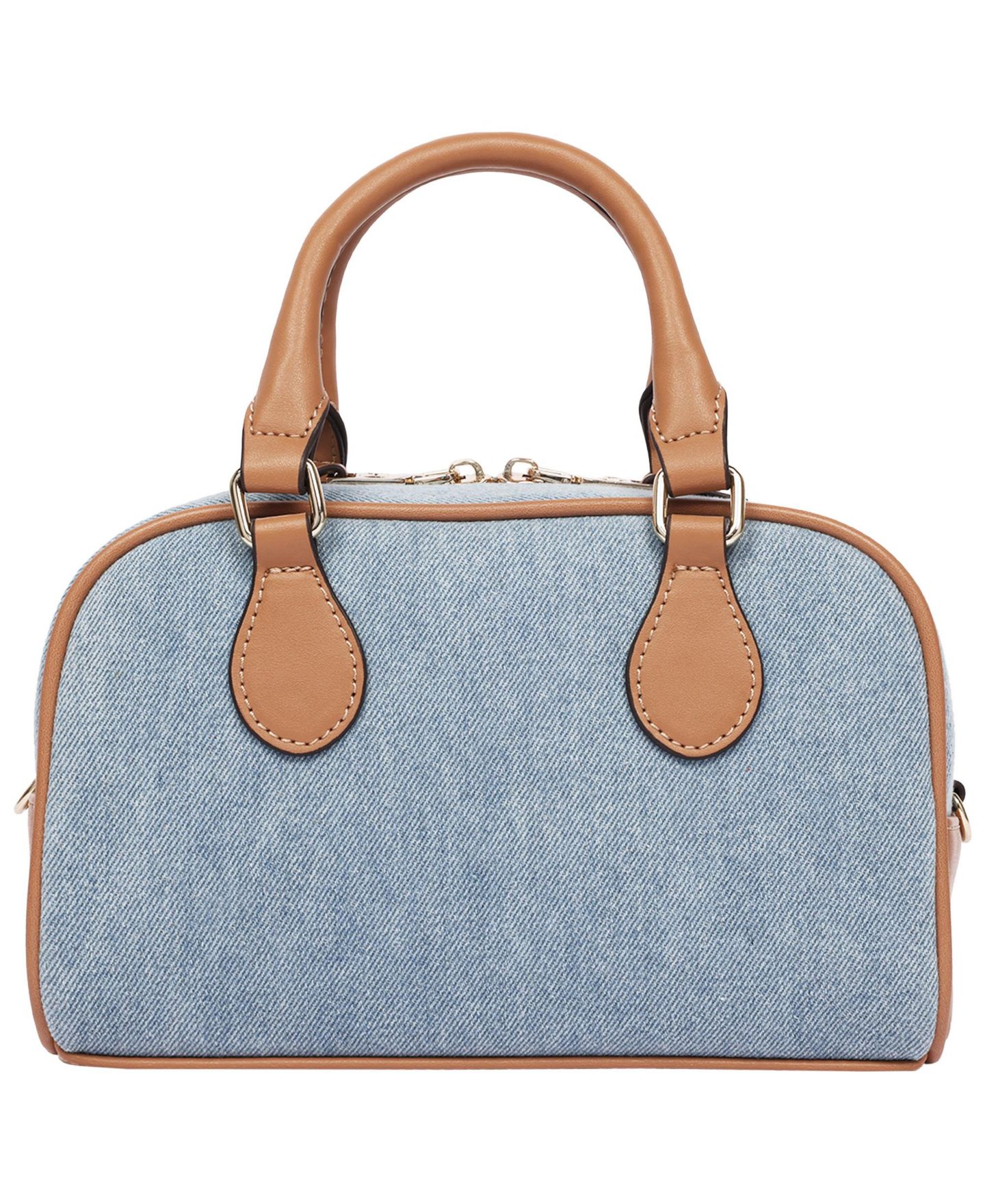 Женская сумка True Religion Denim Logo Mini Satchel Crossbody, цвет: Джинсовый — фото 4