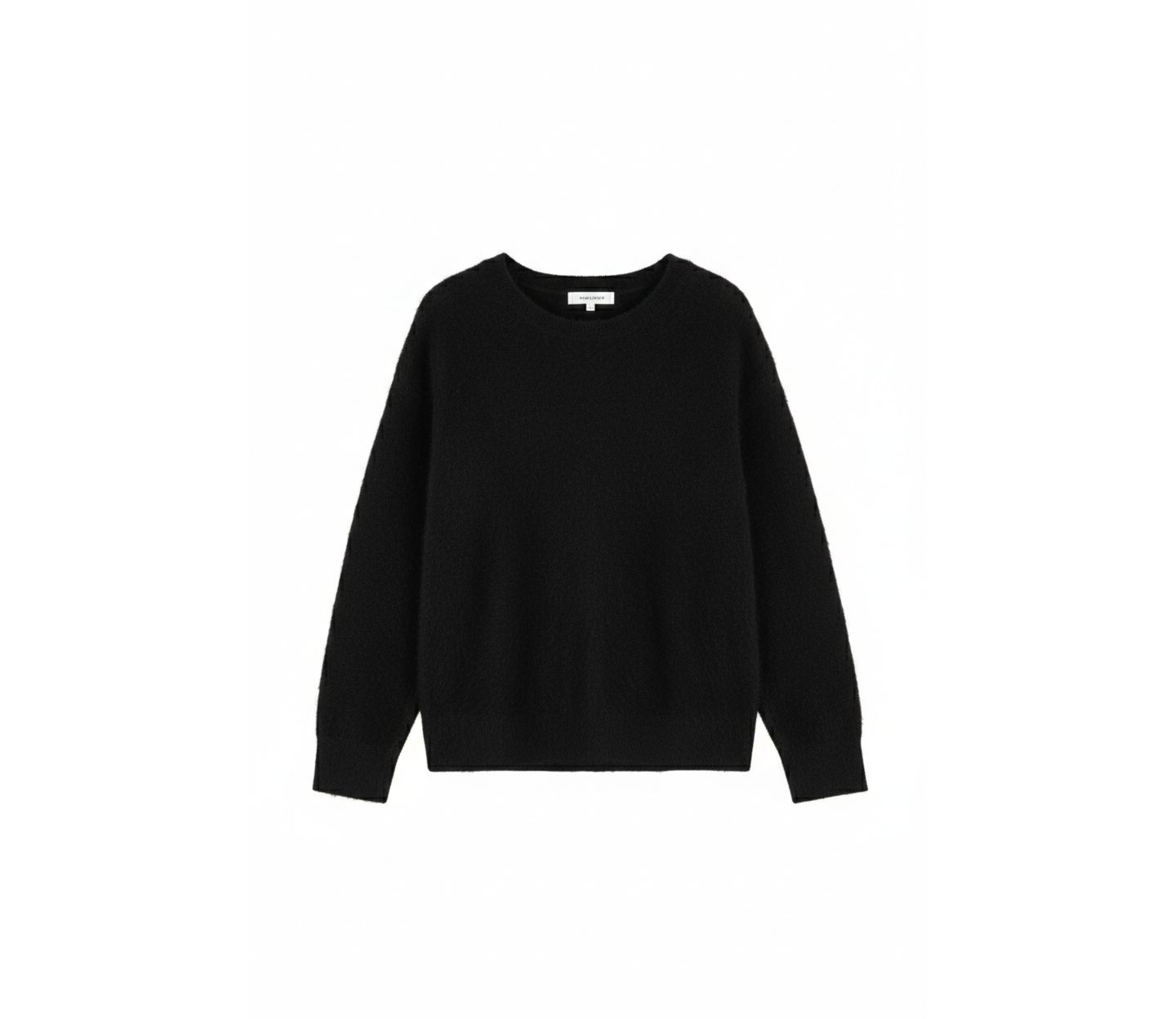 Женский свитер Chinti & Parker Brushed Cashmere Crew Neck, цвет: Чёрный — фото 4