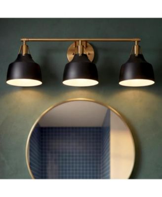 3 Light Bathroom Vanity Light, 24" Bathroom Light Fixtures with Metal Shade