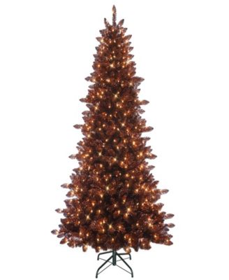 Puleo 7.5' Pre-Lit Jeweled Classics Artificial Christmas Tree