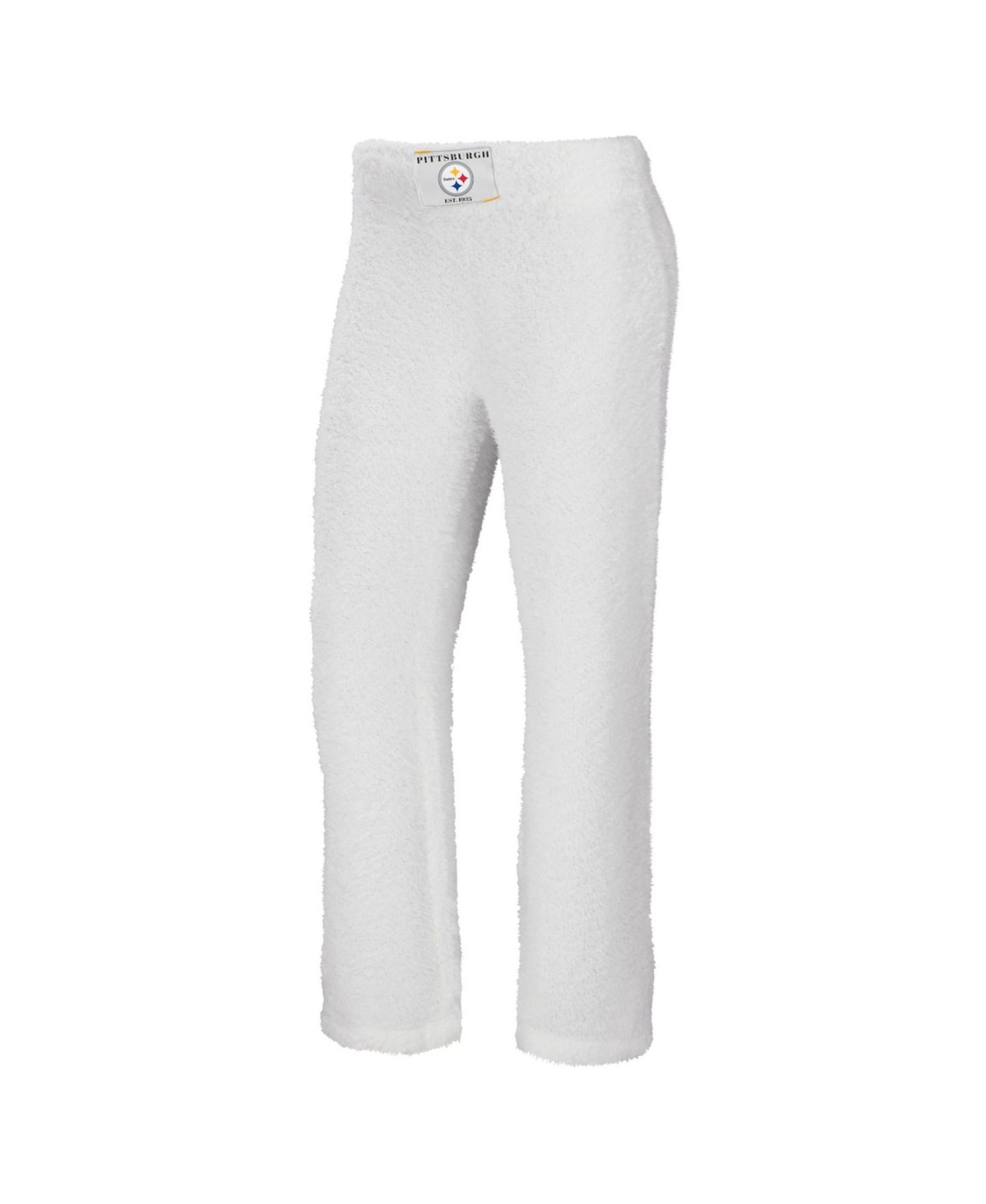 Женский комплект WEAR by Erin Andrews Women's 2-Piece Cream Pittsburgh Steelers Plus Size Cozy Scoop Neck Tank Top & Pants Set — фото 3