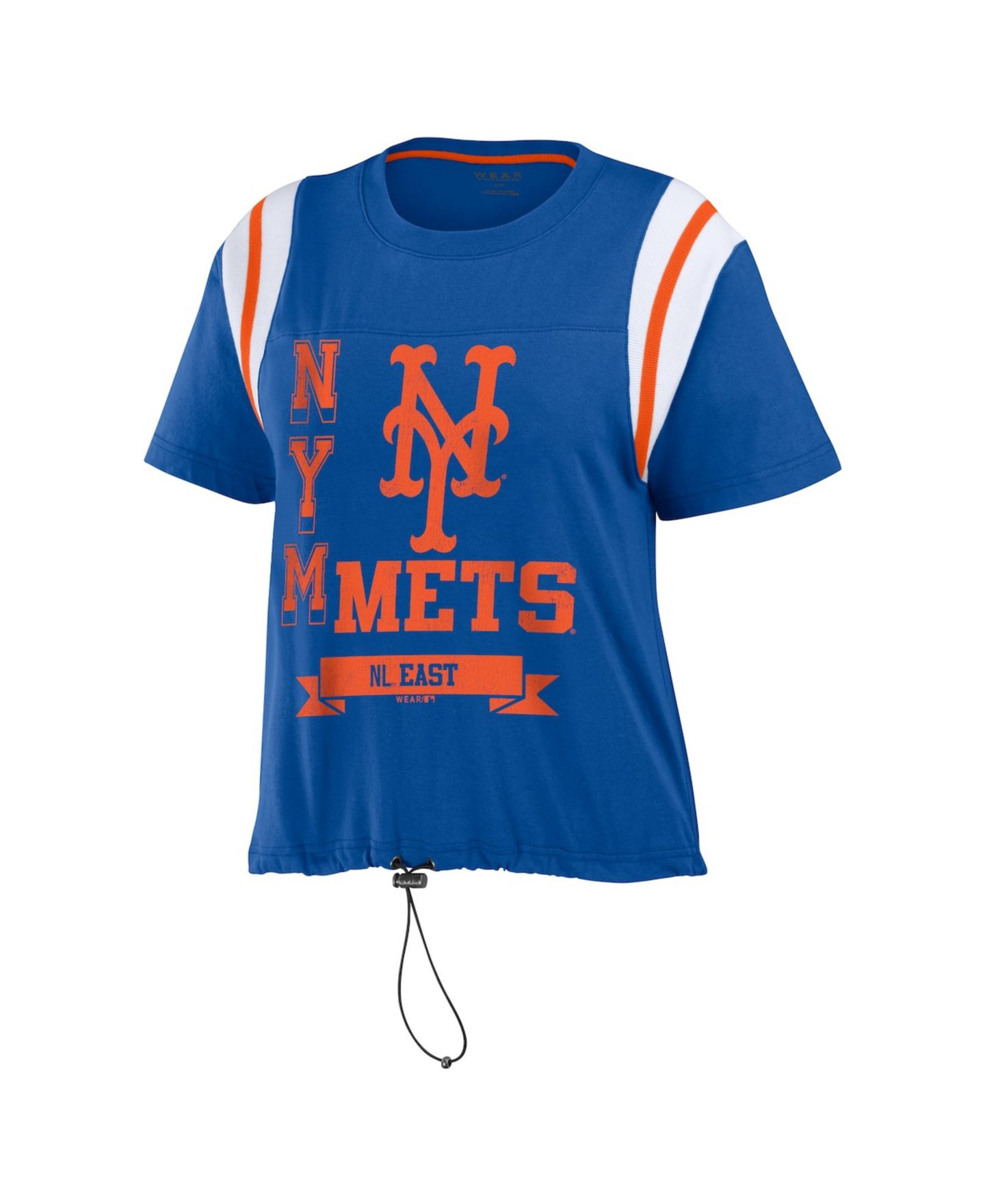Женская футболка WEAR by Erin Andrews Royal New York Mets Cinched Color Block — фото 2