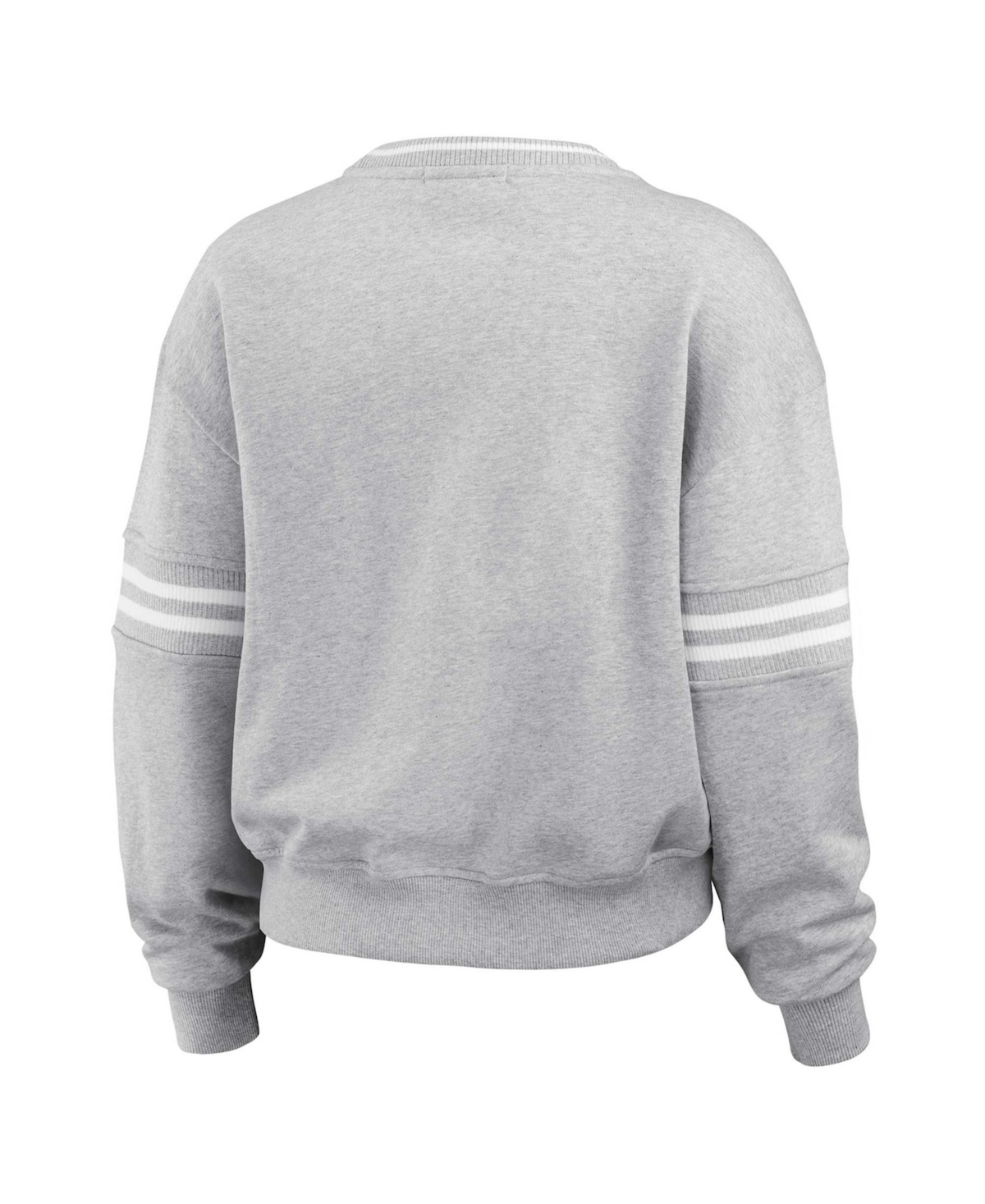 Wear by Erin Andrews Women's Heather Gray Arizona Cardinals Cropped Pullover Sweatshirt
