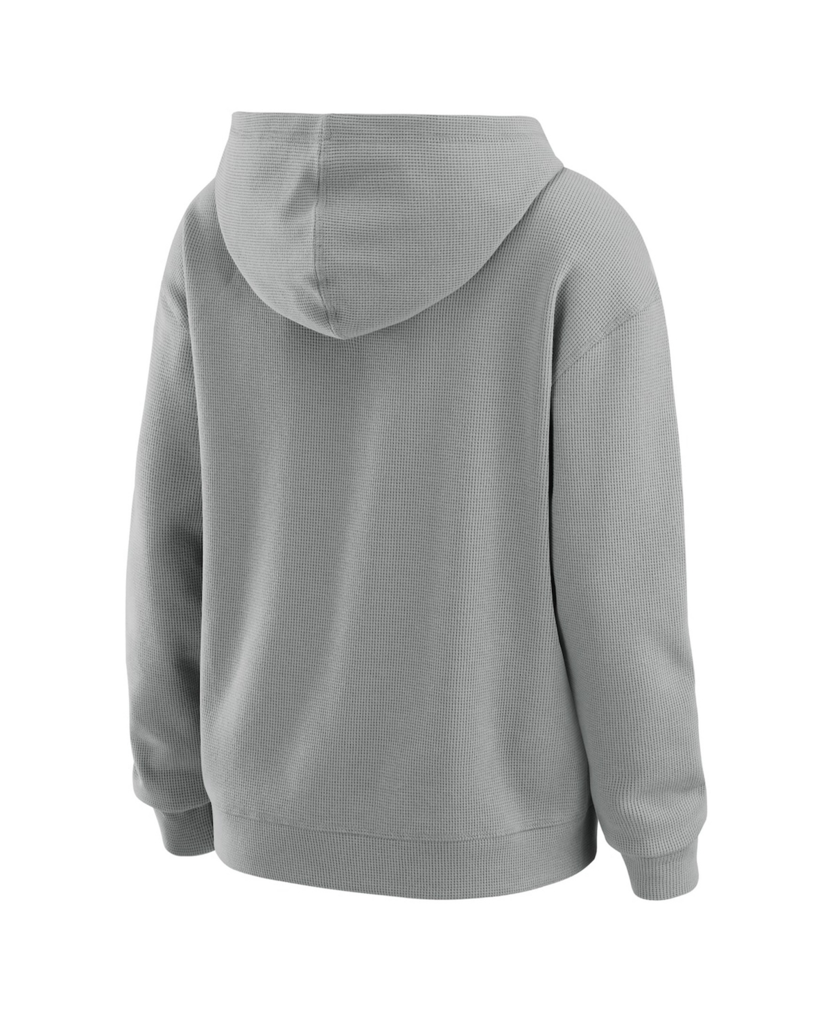 Wear by Erin Andrews Women's 2-Piece Gray Cleveland Browns Waffle-Knit Long Sleeve Hooded Shirt & Pants Lounge Set