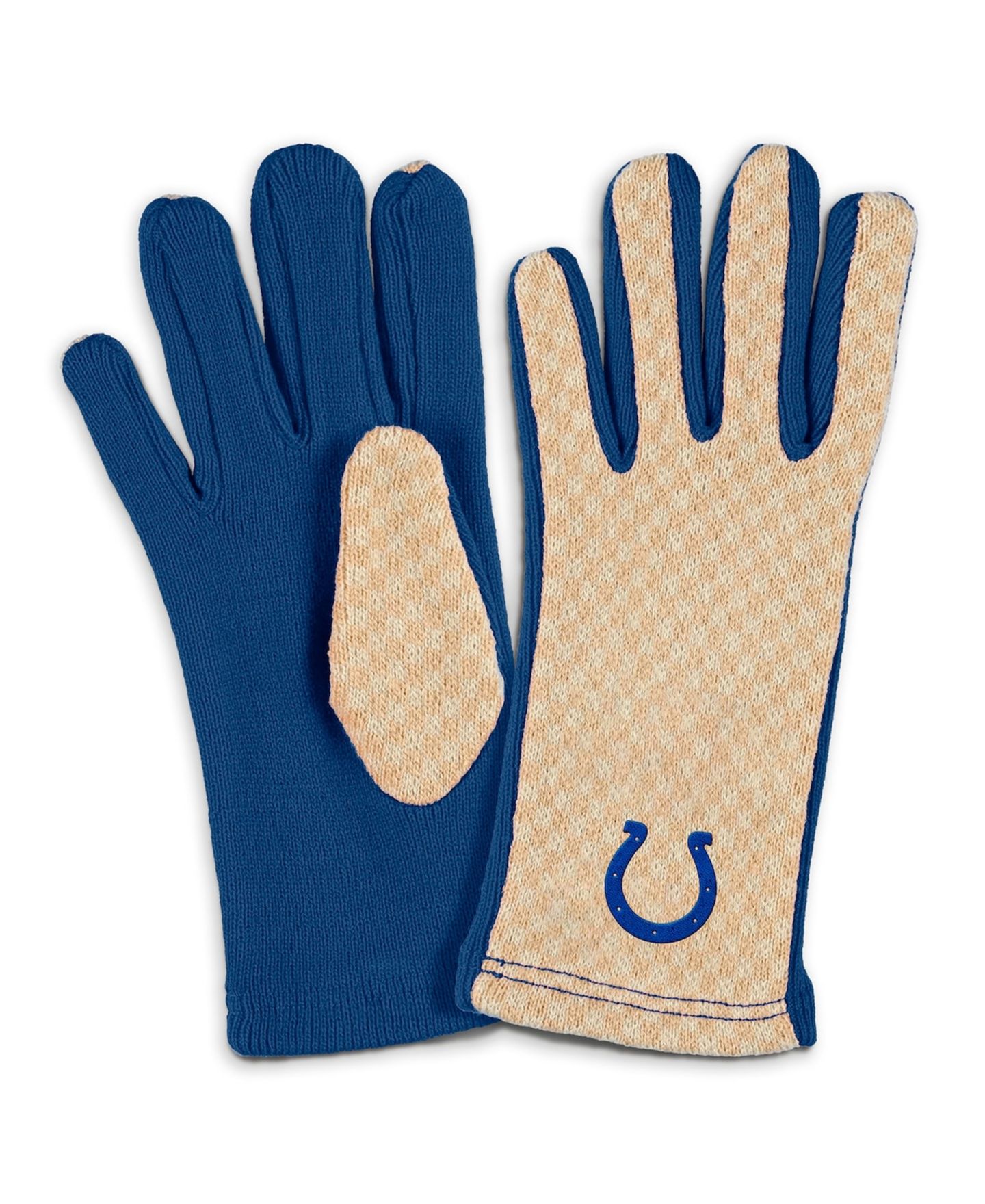 Женские перчатки WEAR by Erin Andrews Indianapolis Colts Tonal Microcheck Scarf Glove Set — фото 3