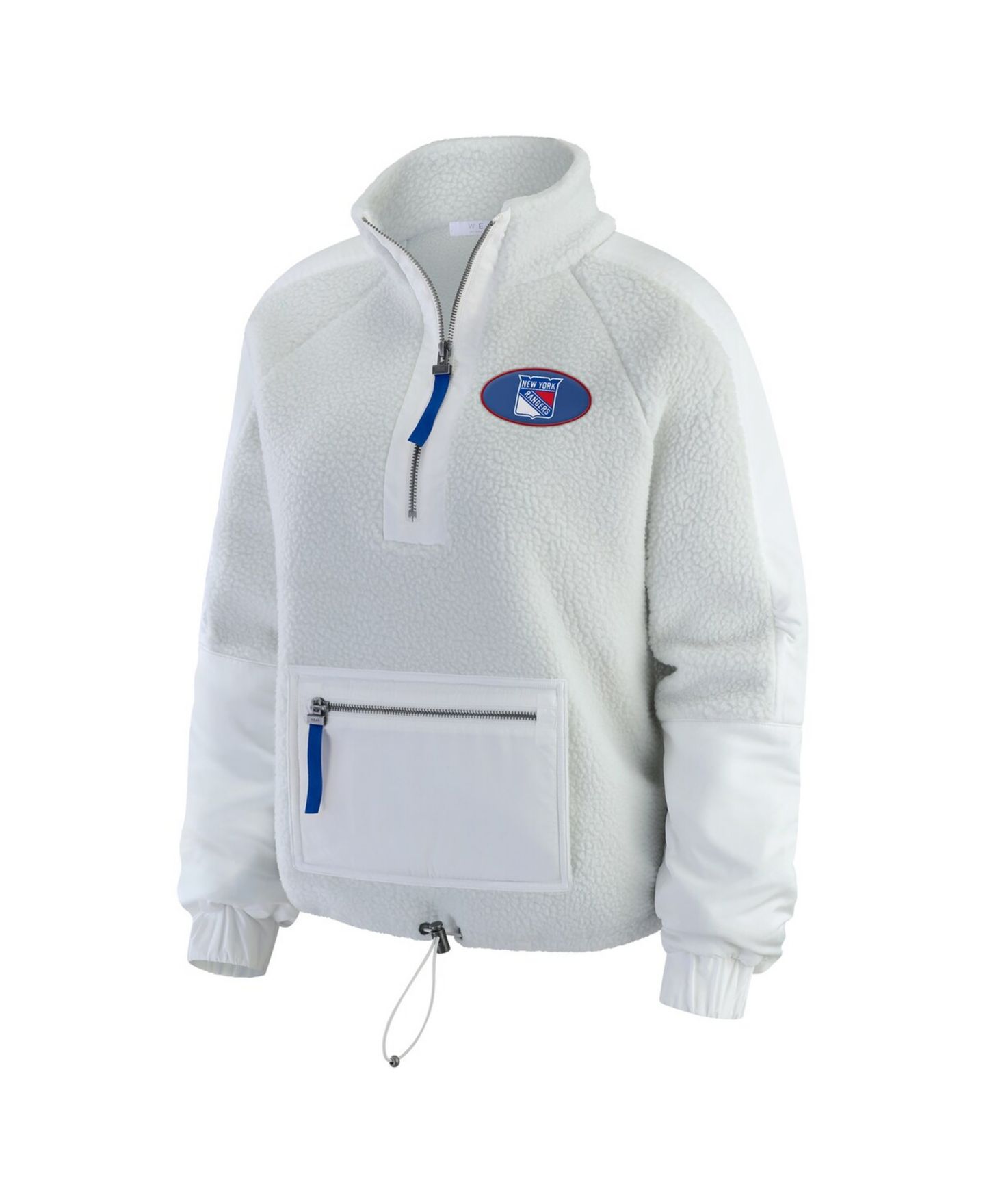 Женская куртка WEAR by Erin Andrews Gray New York Rangers Polar Fleece Quarter-Zip — фото 2