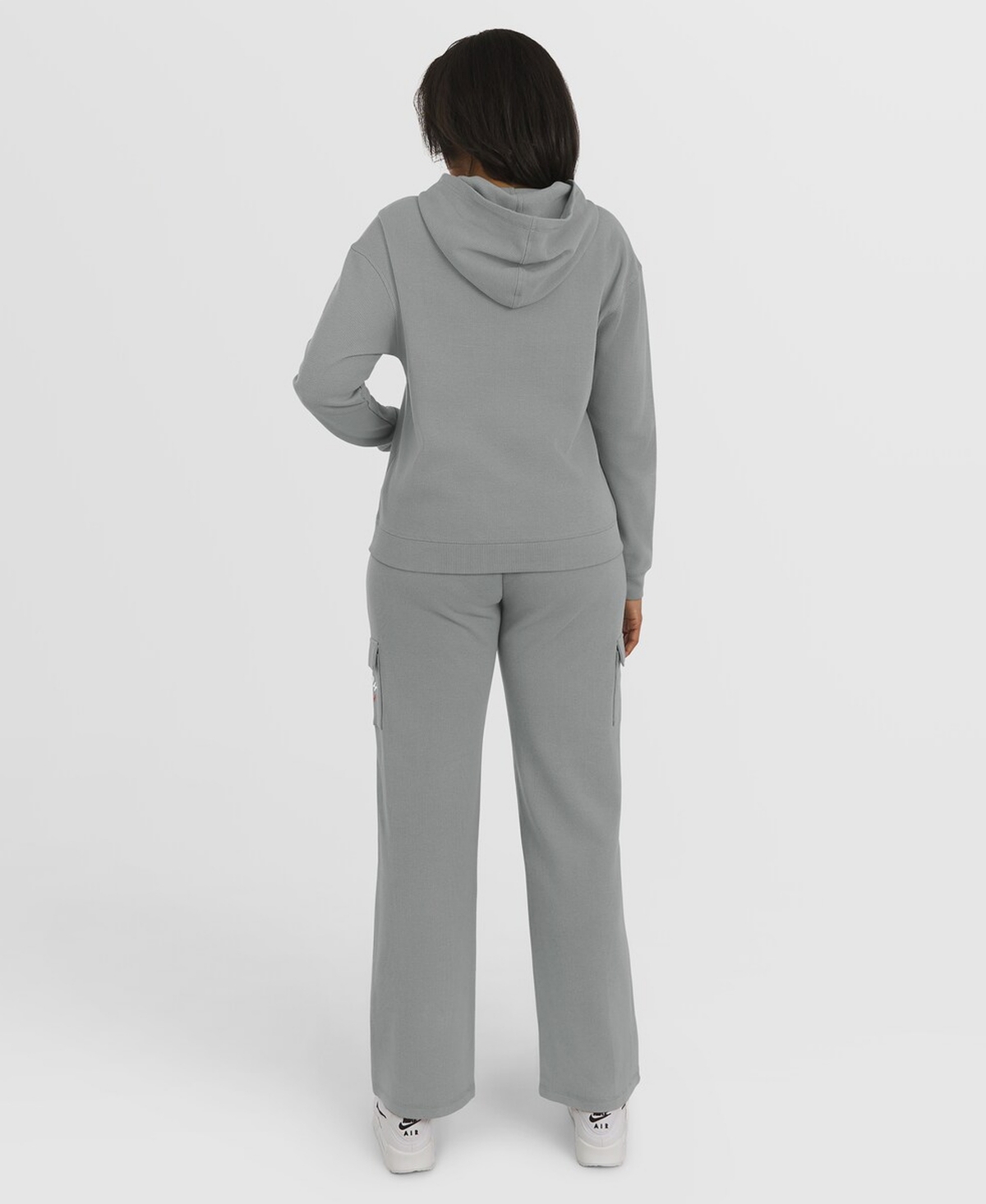 Wear by Erin Andrews Women's 2-Piece Gray Boston Red Sox Waffle-Knit Long-Sleeve Hoodie & Lounge Pant Set
