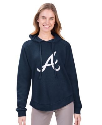Women's&nbsp;G-III 4Her by Carl Banks Navy Atlanta Braves Jordan Angel Raglan Fleece Pullover Hoodie