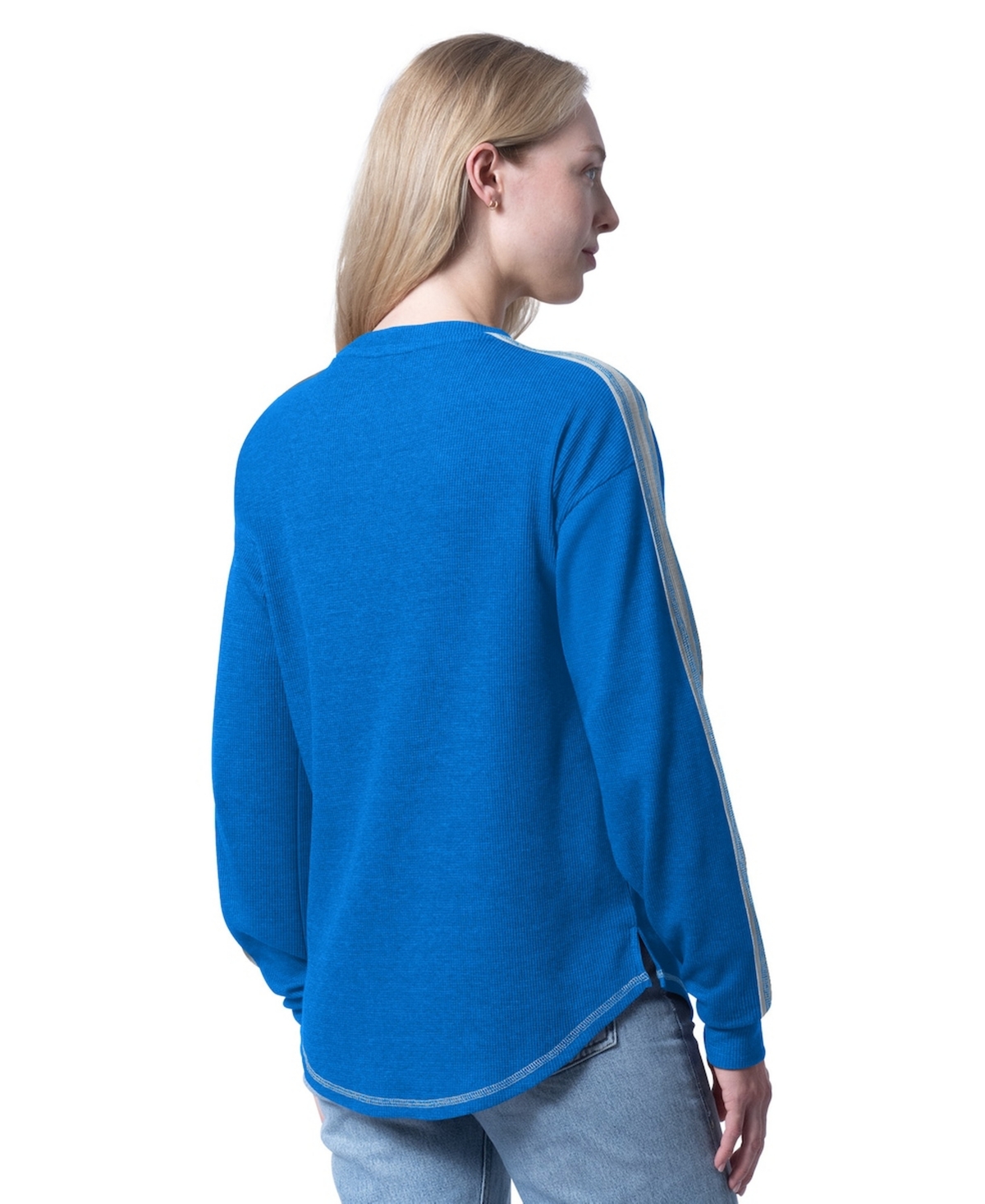 G-iii 4Her by Carl Banks Women's Blue Dallas Mavericks Advantage Tri-Blend Long Sleeve T-Shirt
