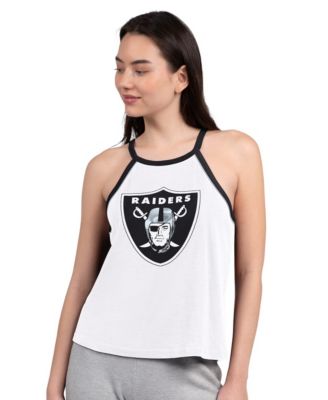 Women's White Las Vegas Raiders Redemption Win Slub Tank Top