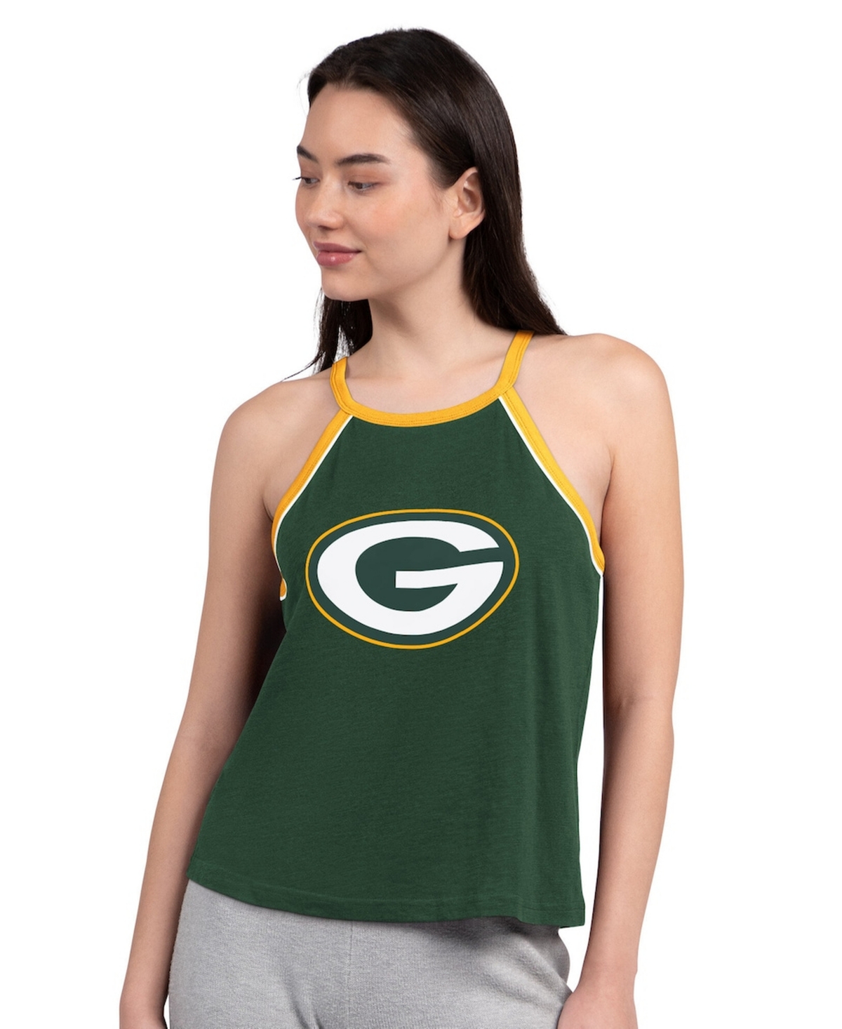 G-iii 4Her by Carl Banks Women's Green Bay Packers Redemption Win Slub Tank Top