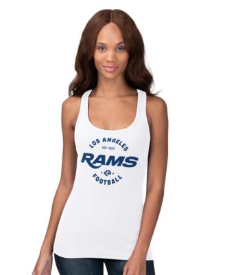 Women's White Los Angeles Rams Preseason Tank Top