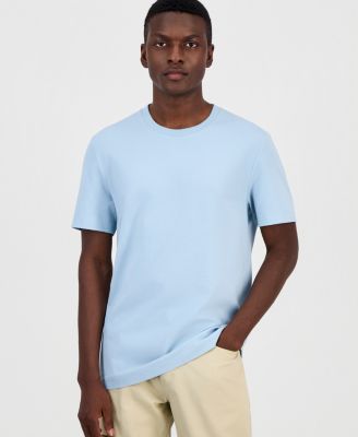 Men's Short-Sleeve Textured Mercerized T-Shirt