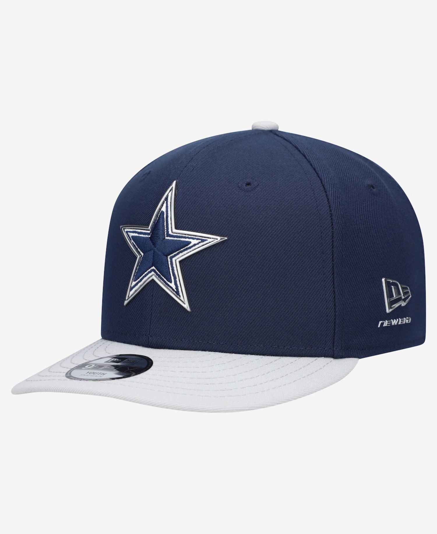 Big Boys and Girls Navy/Silver Dallas Cowboys 2026 NFL Draft Pre-Curved 9FIFTY Snapback Hat