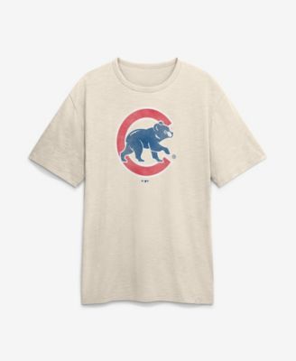 Men's Cream Chicago Cubs Stadium Slub T-Shirt