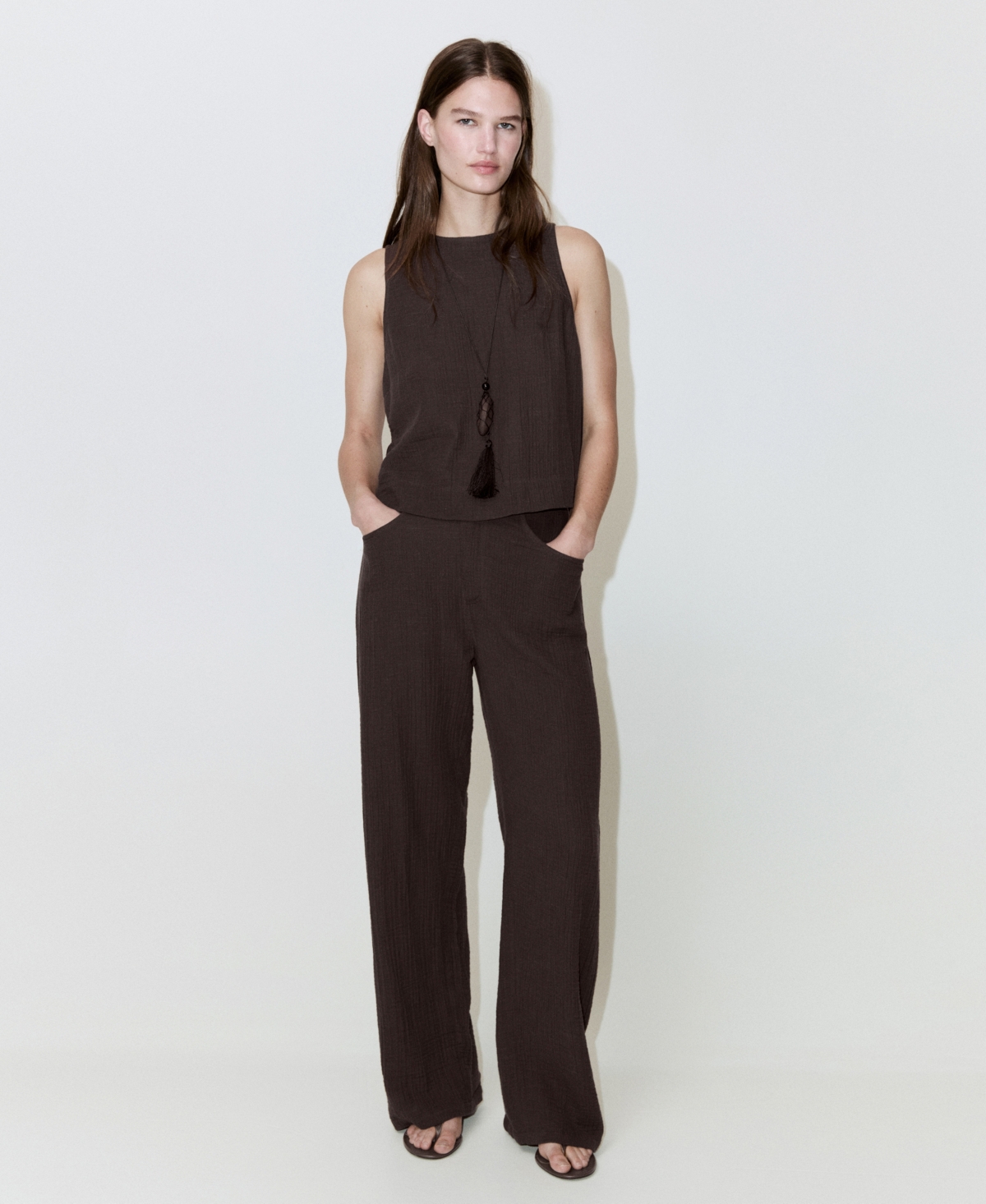 Mango Women's Balloon Cotton Pants