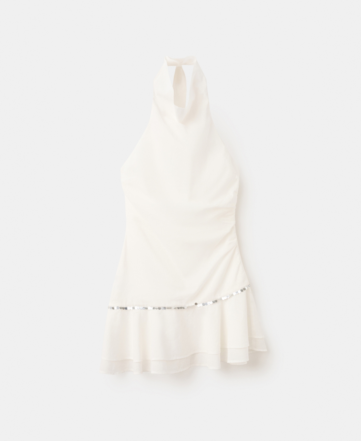Mango Women's Ruffled Halter Neck Dress