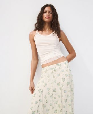 Women's Floral Godet Skirt