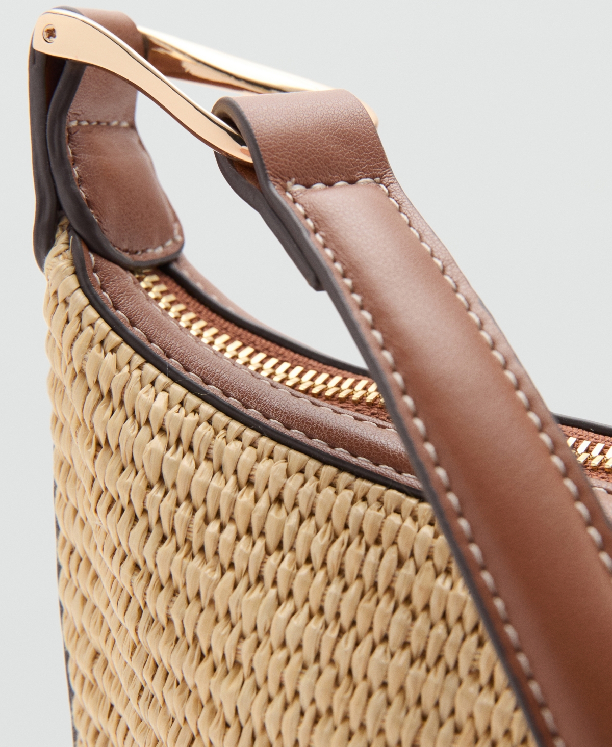 Mango Women's Textured Shoulder Bag