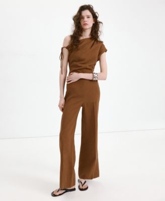 Women's Asymmetrical Lyocell-Linen Jumpsuit