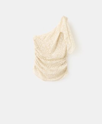Women's Asymmetric Ruched Top