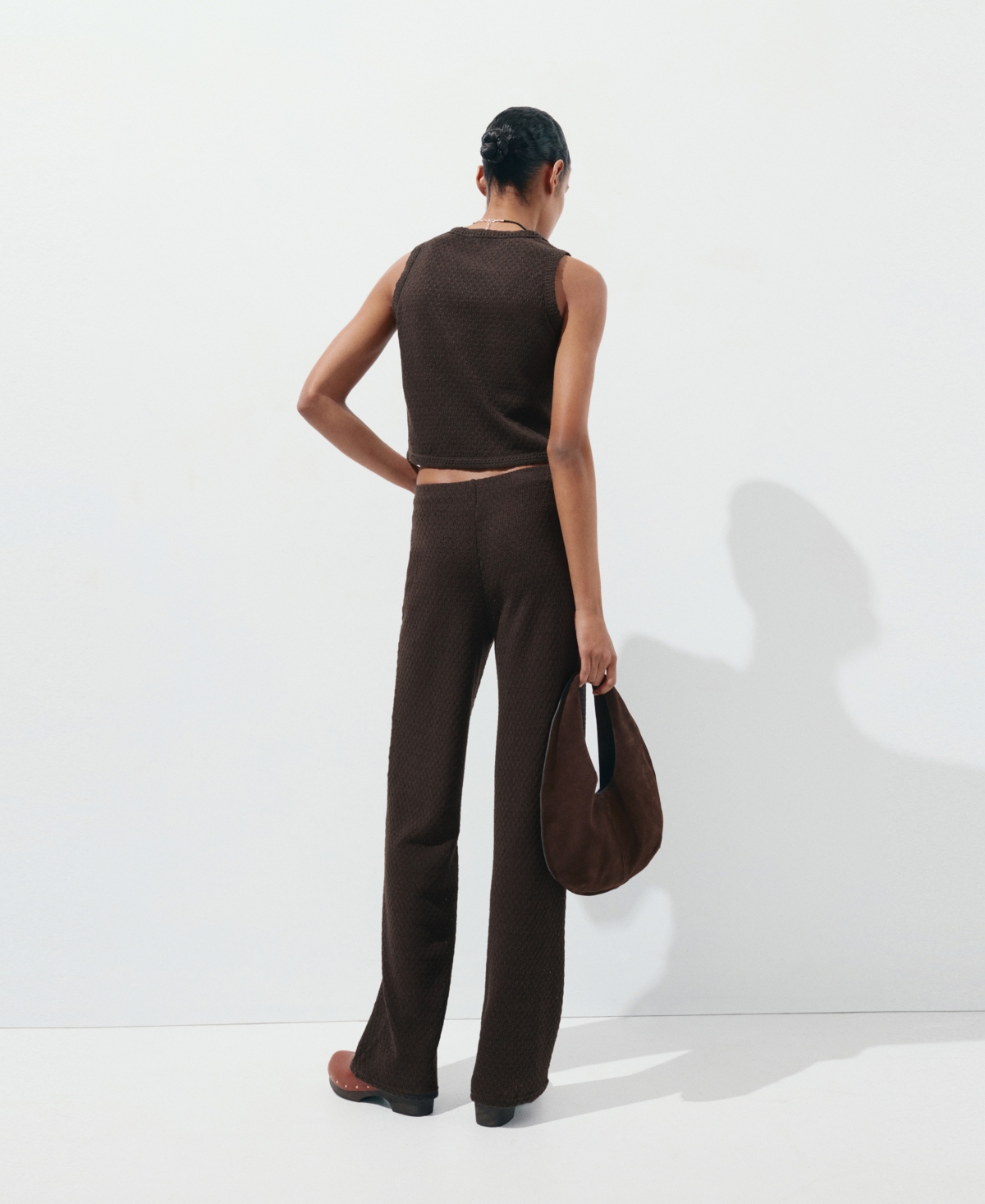 Mango Women's Straight Knitted Pants