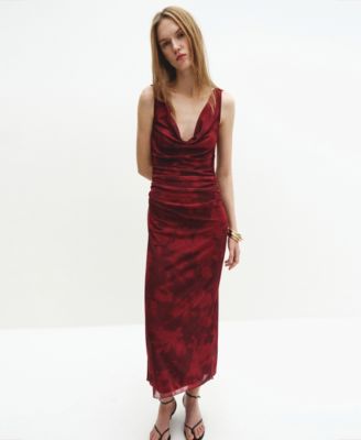 Women's Draped Fitted Dress