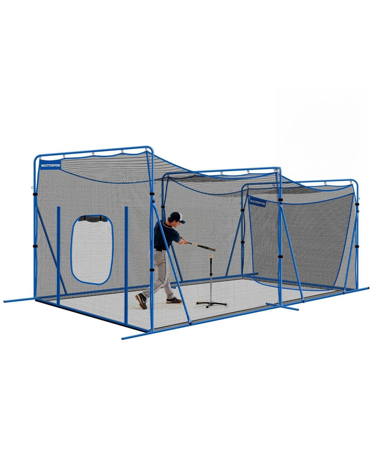 Aoligeijs 20ft Portable Baseball Batting Cage for Practice