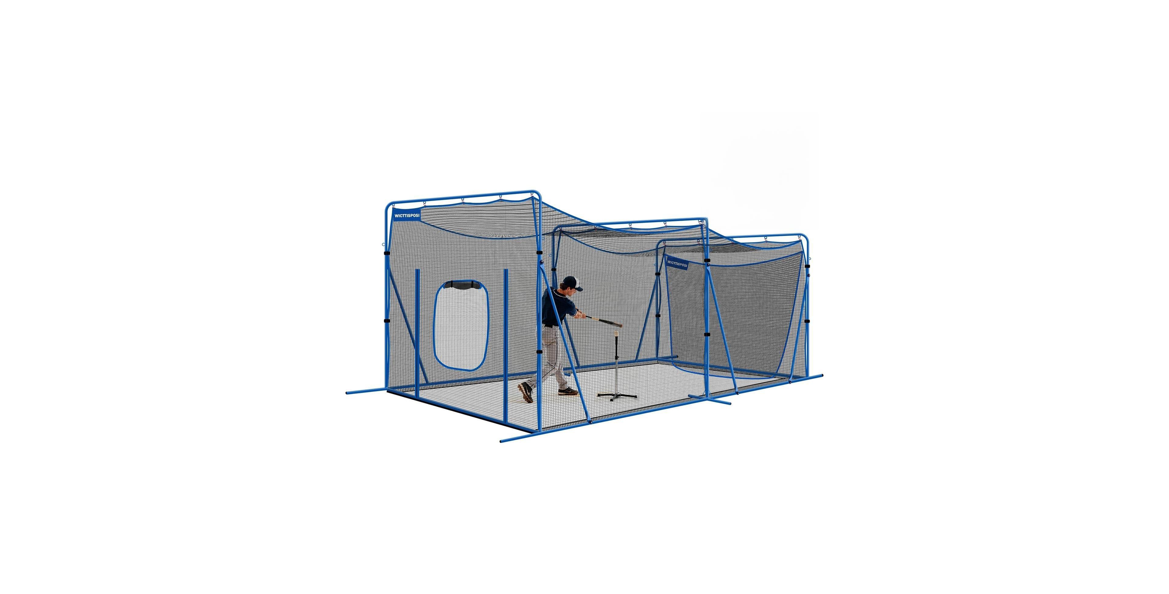 Aoligeijs 20ft Portable Baseball Batting Cage for Practice