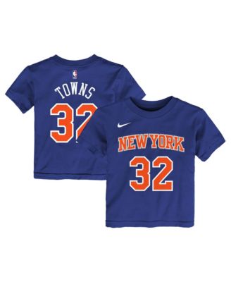 Toddler Karl-Anthony Towns Blue New York Knicks Icon Name & Number T-Shirt