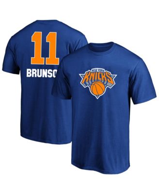 Men's Jalen Brunson Blue New York Knicks Big & Tall Name & Number T-Shirt