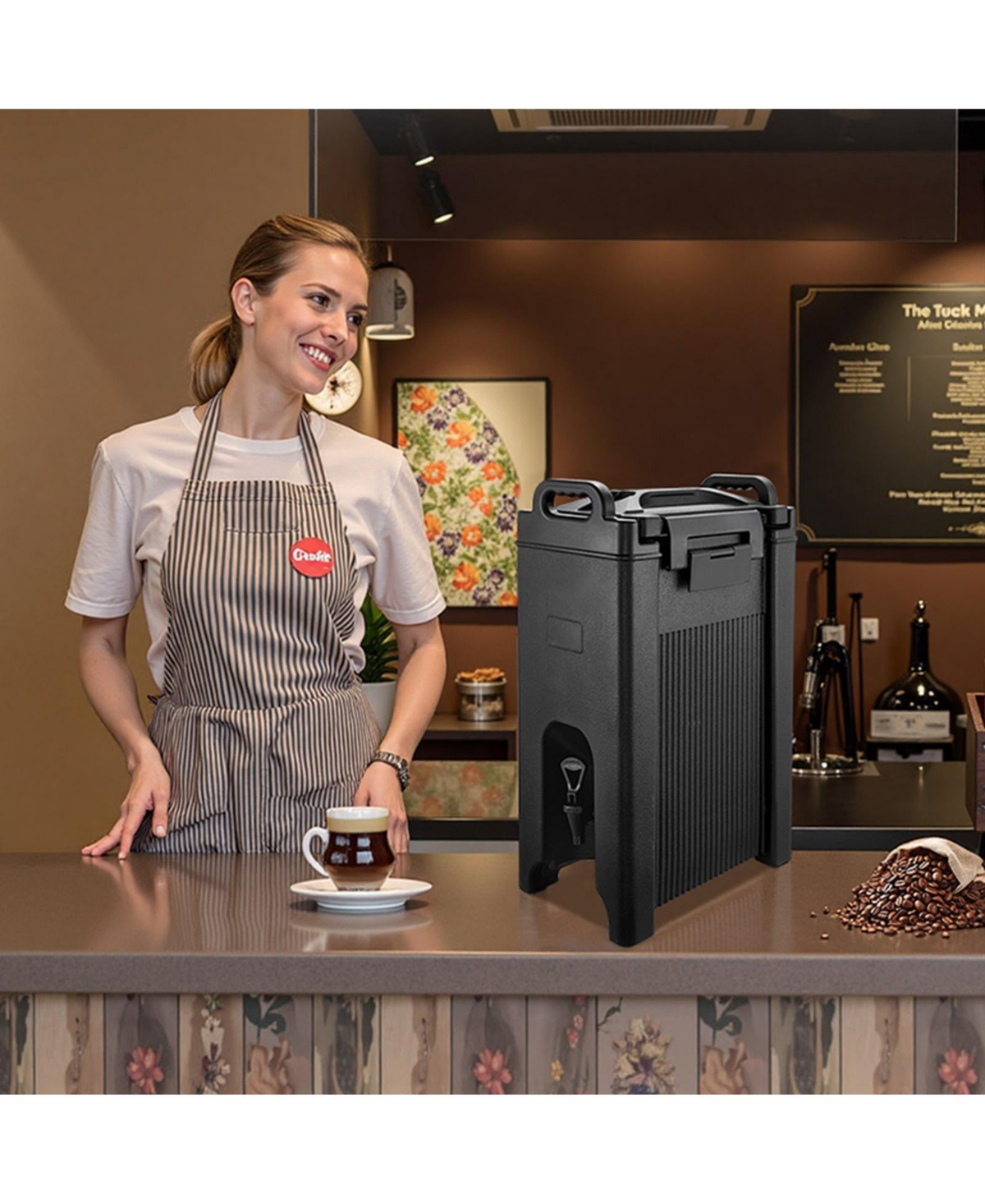 Cozito Insulated Beverage Dispenser, 5 Gal 19L Hot and Cold Drink Server, 2 Pack