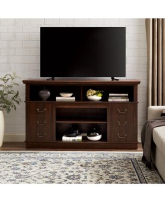 Retro TV Stand with Storage, for TVs up to 65inch, TV Stand for Media, with Shelf, for Living Room Bedroom