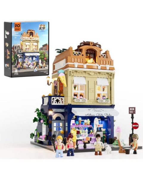 Детский конструктор Lumibricks Gelato Store 1,948-Piece Modular LED Lighting Building Set, Ages 16+
