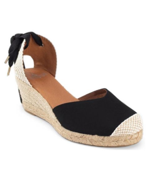Женские сандалии Menina Step Jimena Mid Laces Espadrille Sandal, цвет: Чёрный