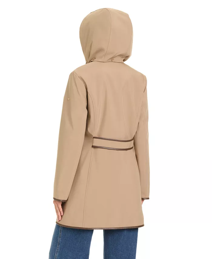Women's Zip-Up Buttoned Softshell Coat - thumbnail 9