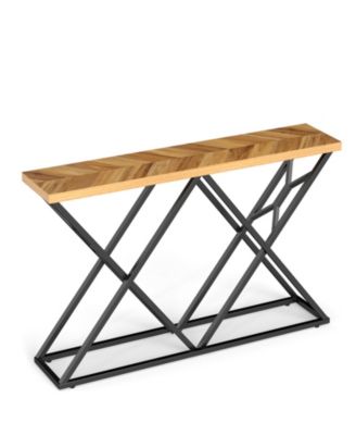 Entryway Console Table with Sturdy Metal Frame