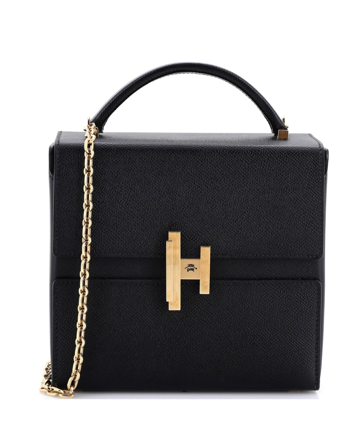 Pre-Owned HERMES Cinhetic Top Handle Bag Epsom