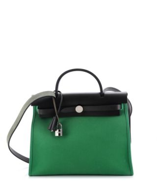31 Herbag Zip Leather and Toile