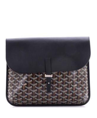 Coursier Messenger Bag Coated Canvas and Leather
