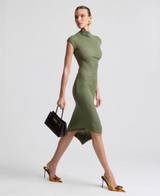 macys knit dress NY Collection Petite 3/4 Sleeve Textured Knit Dress