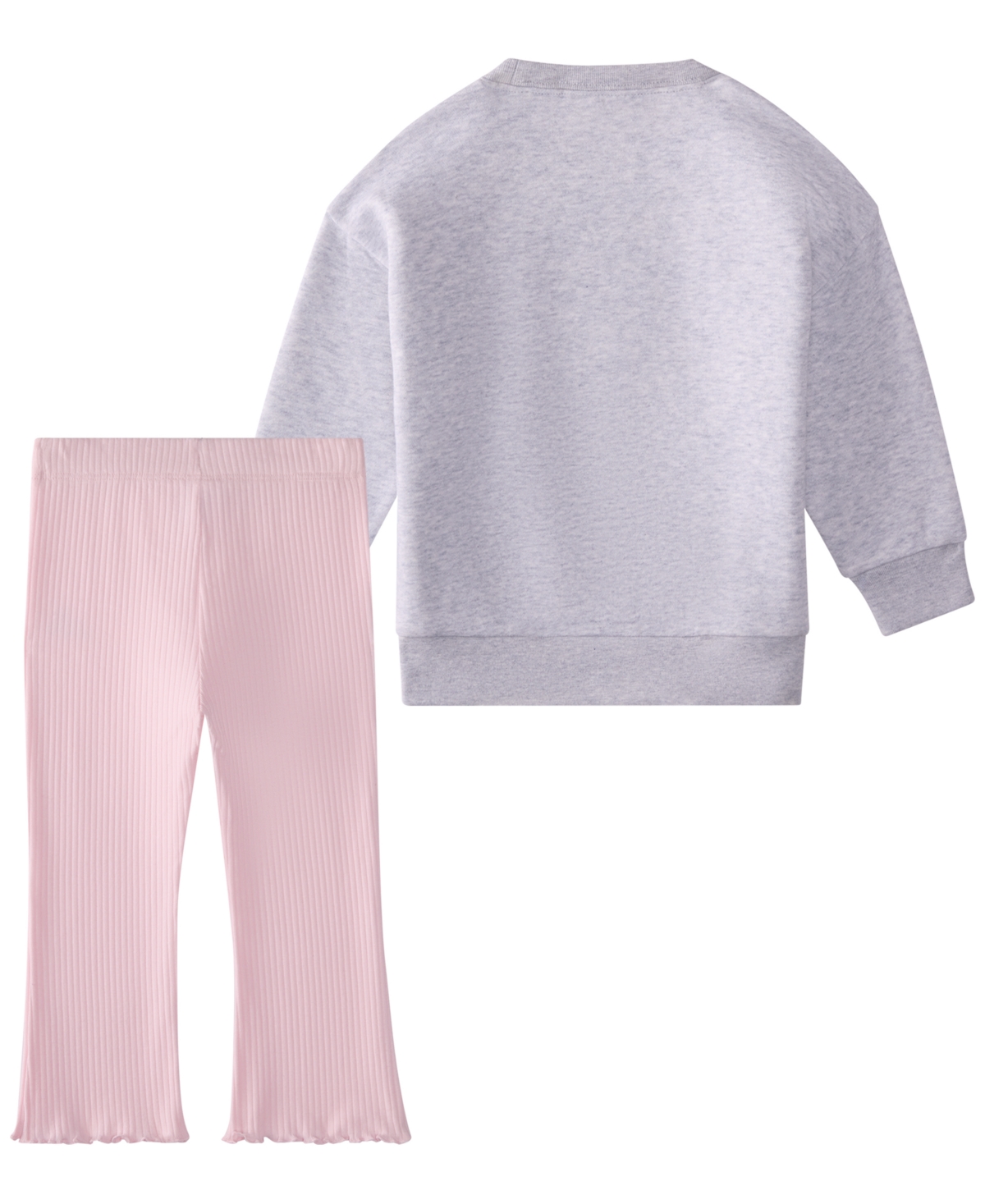 adidas Baby Girls' Long-Sleeve Sweatshirt and Pants, 2-Piece Set