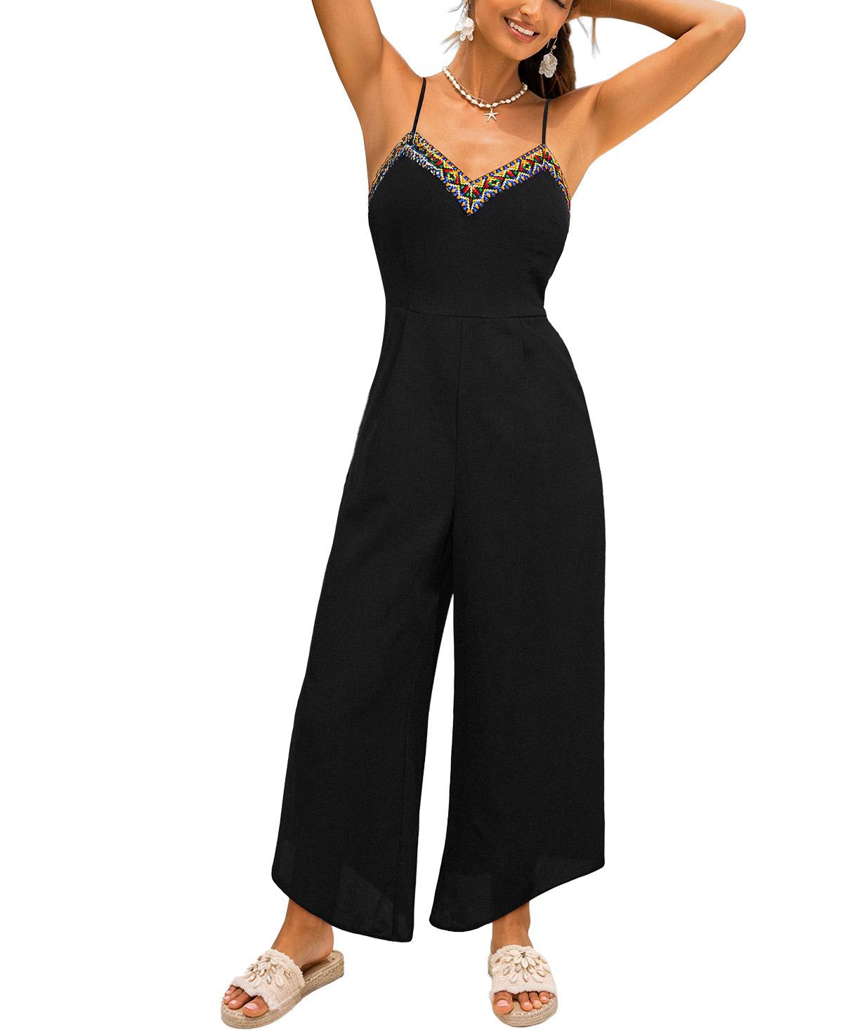 Cupshe Women's V-Neck Boho Print Jumpsuit