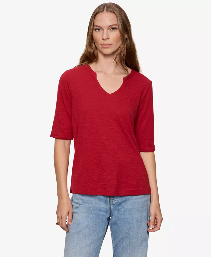 Women's Dolce Notch-Neck T-Shirt - thumbnail 4