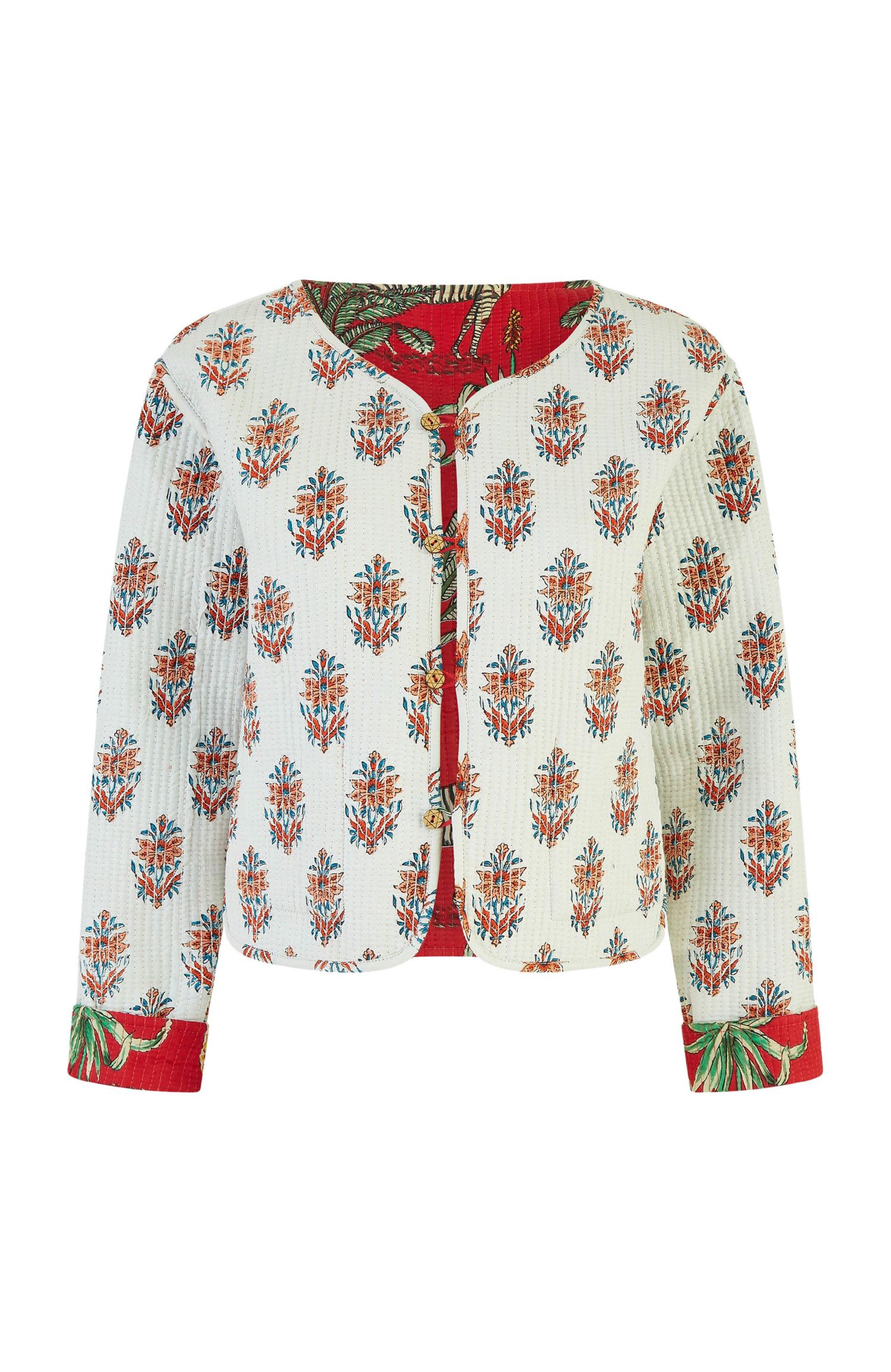 Women's Animal Reversible Cropped Quilted Jacket