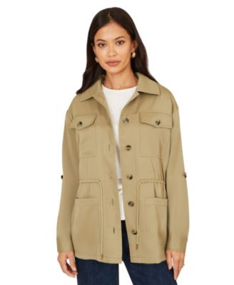 Women's Drawstring Waist Utility Jacket