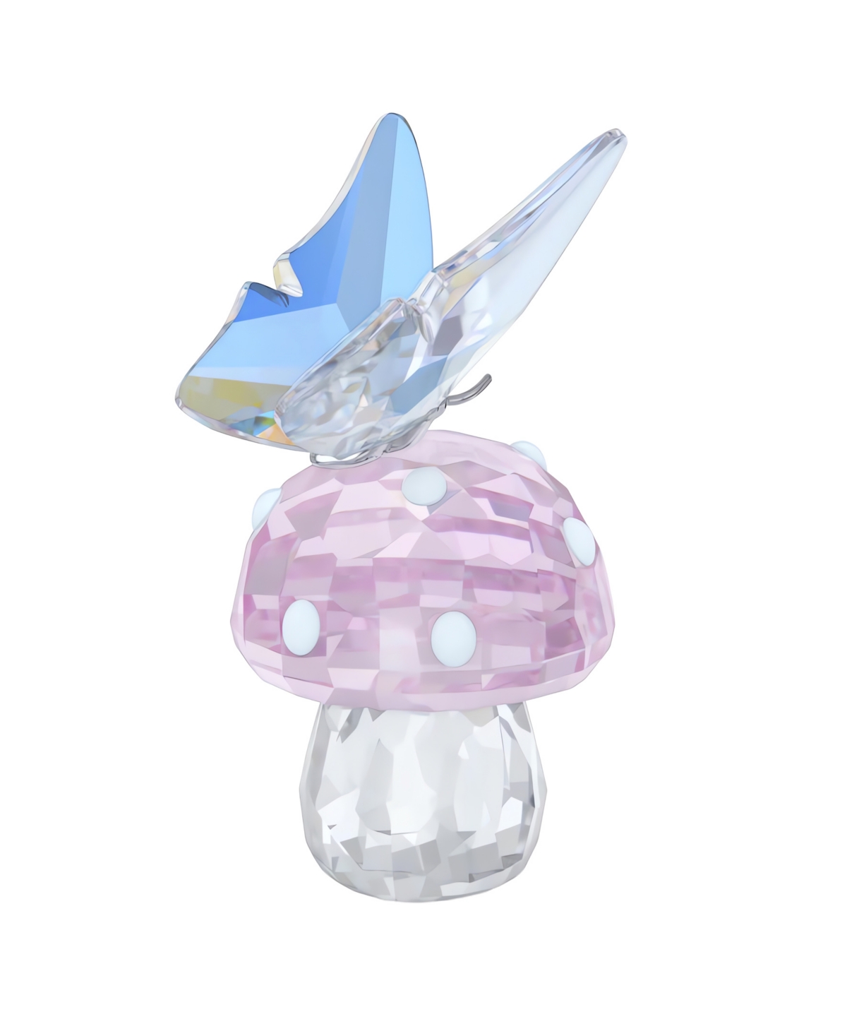 Swarovski Capsule Mushroom and Butterfly Crystal Figurine