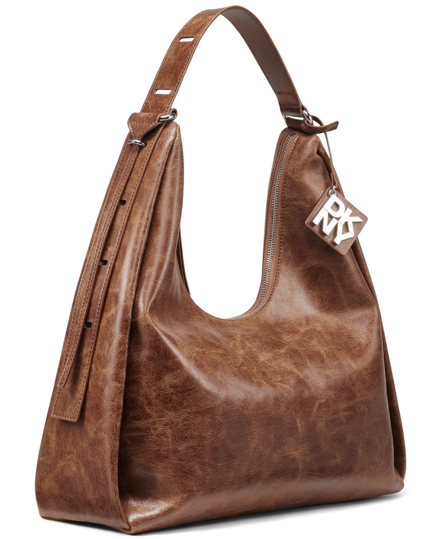 Женская сумка DKNY Elicia Large Hobo, цвет: Орех — фото 3